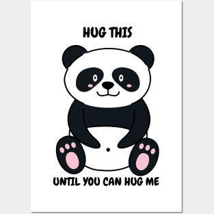 hug this until you can hug me Posters and Art